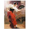 Image 1 : Pino (1939-2010) "Spanish Dancer" Limited Edition Giclee On Canvas