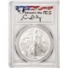 Image 1 : 2006-W $1 Burnished American Silver Eagle Coin PCGS SP70 Edmund C. Moy Signature