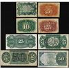 Image 2 : Lot of (8) Miscellaneous Fractional Currency Notes