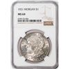 Image 1 : 1921 $1 Morgan Silver Dollar Coin NGC MS64