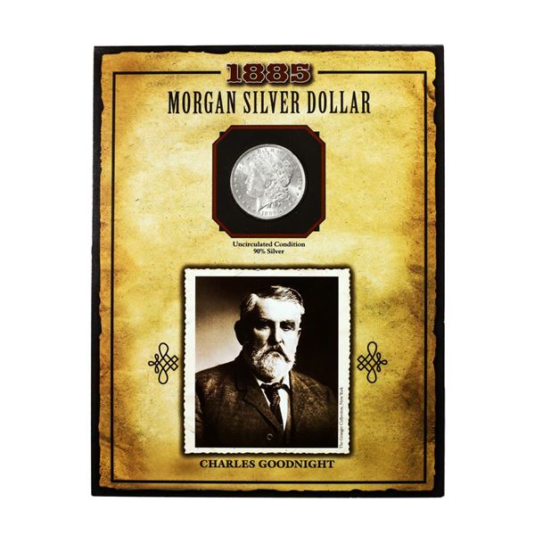 1885-O $1 Morgan Silver Dollar Coin Charles Goodnight Legends of the Wild West