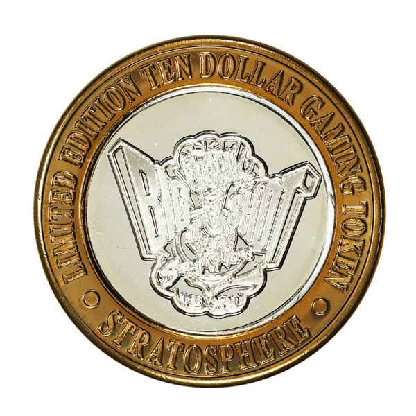 .999 Silver Stratosphere Las Vegas, Nevada $10 Casino Limited Edition Gaming Token