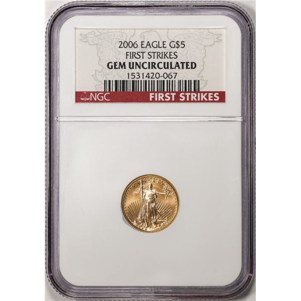2006 $5 American Gold Eagle Coin NGC Gem Uncirculated First Strikes