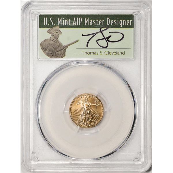 2021 Type 1 $5 American Gold Eagle Coin PCGS MS70 FDOI Cleveland Signature