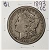 Image 1 : 1893-CC $1 Morgan Silver Dollar Coin