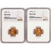 Image 1 : Lot of 1939 & 1939-S Lincoln Wheat Cent Coins NGC MS67RD