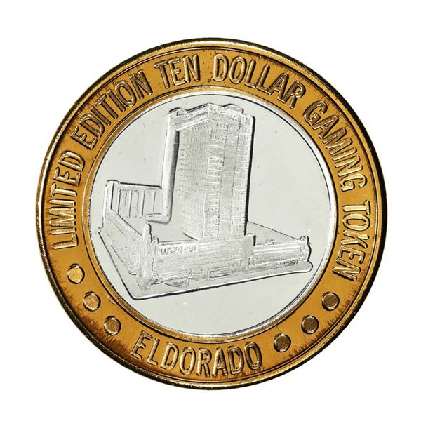 .999 Silver Eldorado Hotel and Casino Reno, NV $10 Casino Gaming Token Limited Edition