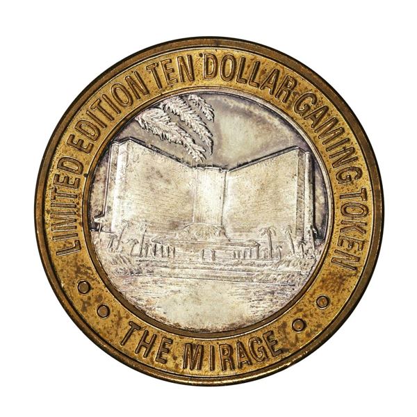 .999 Silver The Mirage Las Vegas, Nevada $10 Casino Gaming Token Limited Edition