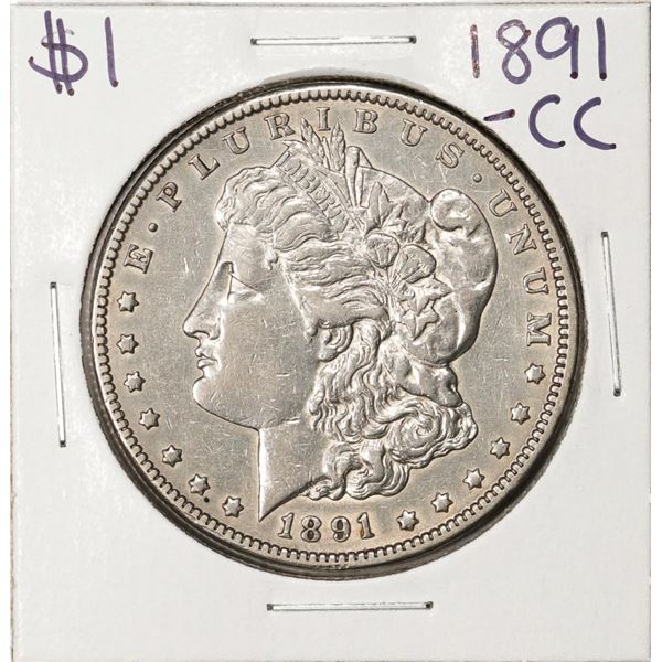 1891-CC $1 Morgan Silver Dollar Coin
