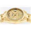 Image 6 : Rolex Men's 18K Yellow Gold Champagne Diamond Day Date President Wristwatch