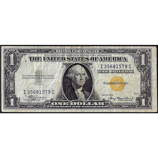 1935A $1 North Africa WWII Emergency Issue Silver Certificate Note