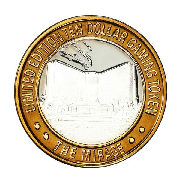 .999 Silver The Mirage Las Vegas, Nevada $10 Casino Gaming Token Limited Edition