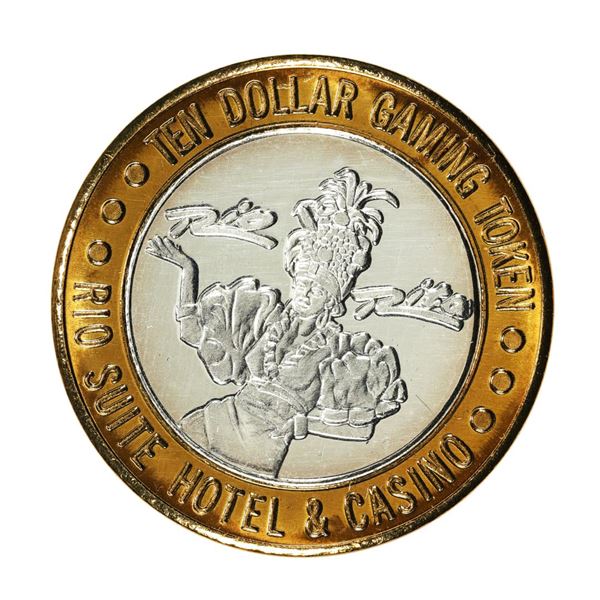.999 Silver Rio Suite Hotel Las Vegas, Nevada $10 Casino Limited Edition Gaming Token