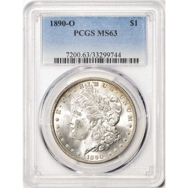 1890-O $1 Morgan Silver Dollar Coin PCGS MS63