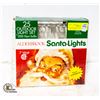 Image 1 : SANTA LIGHTS IN BOX- 25 BULB/ 24 FOOT STRAND