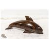 Image 1 : 10" VINTAGE IRONWOOD DOLPHIN CARVING