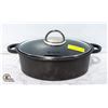 Image 1 : CAST IRON OVAL ROASTER W/LID- SCHULTE-UFER