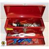 Image 1 : METAL MASTERCRAFT TOOL BOX W/TOOLS