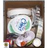 SINGLE USE TRAYS/CUPS/PLATES- BOX LOT