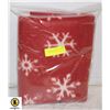 Image 1 : BAG WITH ADULT PLUSH RED & WHITE SNOWFLAKE