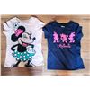 Image 1 : LOT OF 2 GIRLS SZ XS DISNEY T-SHIRTS, NEW,