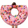 Image 4 : BIG 180CM PINK DONUTS PRINT FUNNY FOOD BLANKET
