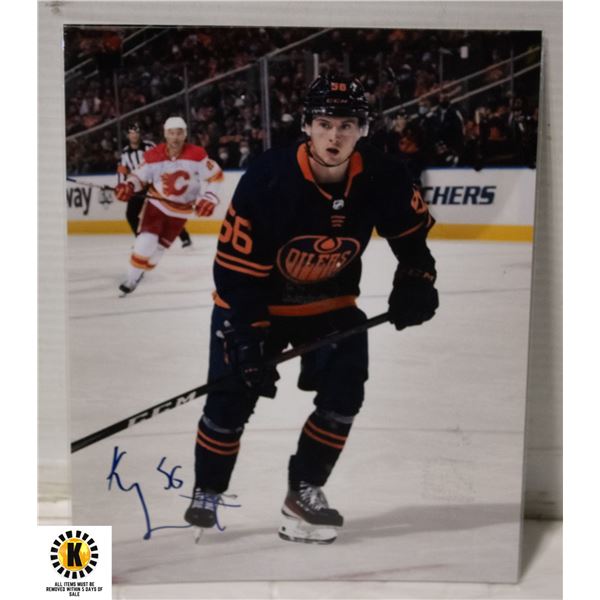 KAILER YAMAMOTTO SIGNED EDMONTO OILERS 8X10 PHOTO