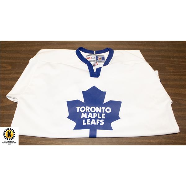 TORONTO MAPLE LEAFS CCM WHITE JERSEY XL