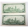 Image 2 : 29)  LOT OF 2 CANADIAN $1.00 BANKNOTES, ONE WITH A