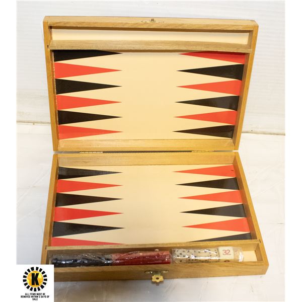 TRAVEL BACKGAMMON SET