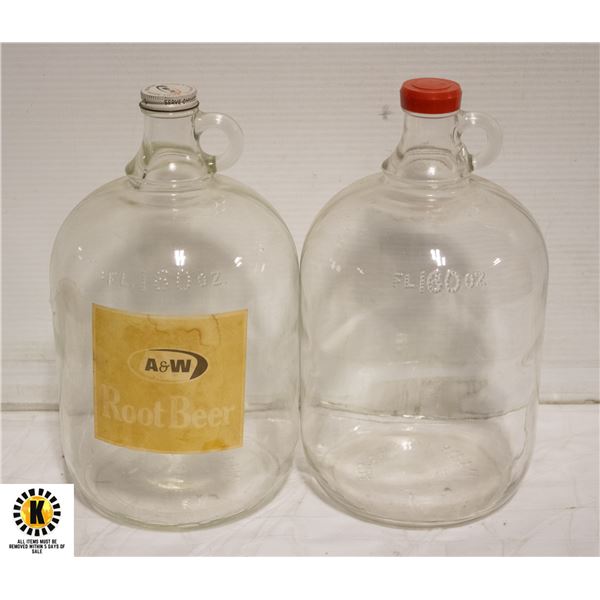 VINTAGE A & W ROOTBEER 60 OZ JUG & OTHER JUG