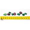Image 1 : #29-GREEN EMERALD & RUBY GEMSTONE 95.80 CT