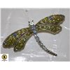 Image 1 : LARGE DRAGONFLY BROOCH W/RHINESTONES