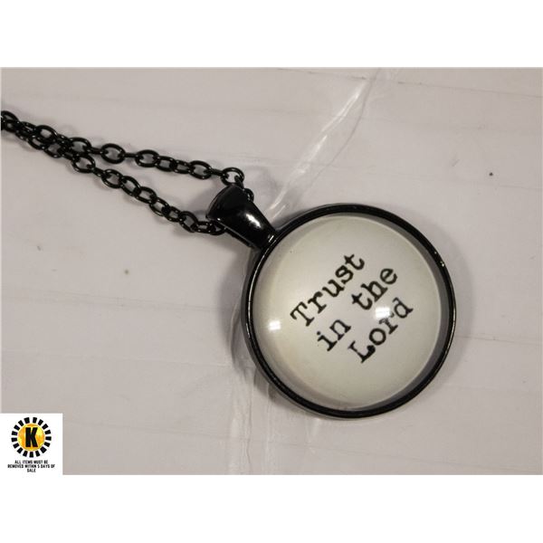 TRUST IN THE LORD NECKLACE WITH 20 INCH