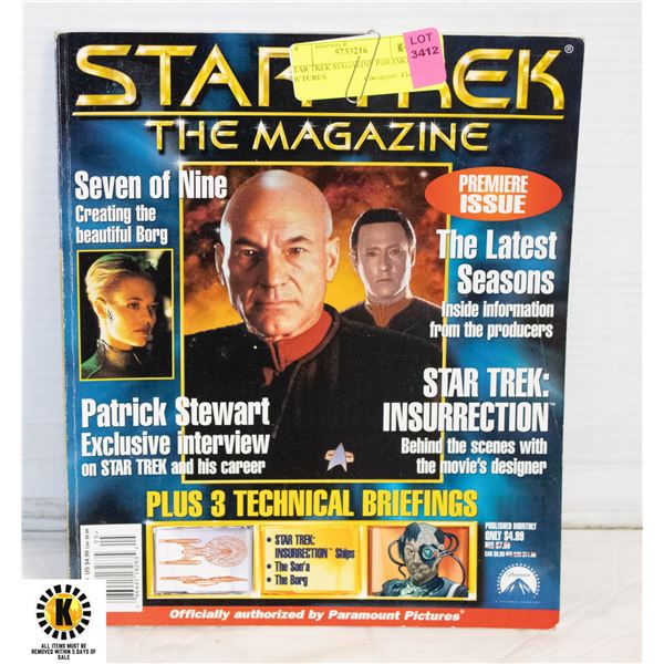 STAR TREK MAGAZINE PARAMOUNT PICTURES