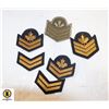 Image 1 : LOT OF 6 CANADIAN MILITARY RANK CHEVRONS