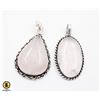Image 1 : #389-NATURAL PINK ROSE QUARTZ  PENDANT