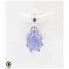 Image 1 : #269-UNHEATED TANZANITE & CZ PENDANT