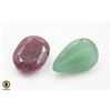 Image 1 : #82-UNHTREATED AVENTURINE 14.44 CT & RUBY 18.25 CT