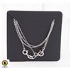 Image 1 : #228-STERLING SILVER 925 NECKLACE 18"/2PCS