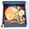 Image 1 : VINTAGE BOX OF ESTATE JEWELRY ALL TOGETHER-ESTATE