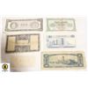 Image 2 : LOT OF 6 VARIOUS OLD WORLD BANK NOTES