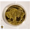 Image 2 : 2021 GOLD PLATED COPY 1 OZ INDIAN HEAD BUFFAL0 COI