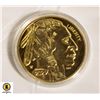 Image 2 : 2021 GOLD PLATED COPY 1 OZ INDIAN HEAD BUFFAL0 COI