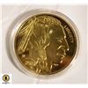 Image 2 : 2021 GOLD PLATED COPY 1 OZ INDIAN HEAD BUFFAL0 COI