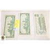 Image 2 : 3 X 1 DOLLAR NOTES 1967 W/SE# 1967 NO SE# 1973