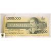 Image 1 : CANADA MILLION-DOLLAR BILL NOVELTY NOTE