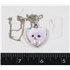 Image 1 : NEW HEART SHAPED PENDANT. 1 SIDE HAS A PUPPY