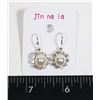 Image 2 : NEW FAUX PEARL RHINESTONE DROP EARRINGS
