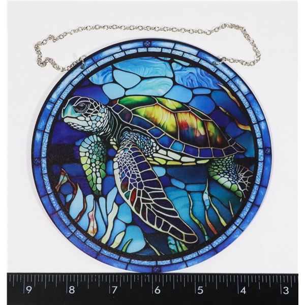 NEW 6" DIAMETER TURTLE THEME HANGING WINDOW